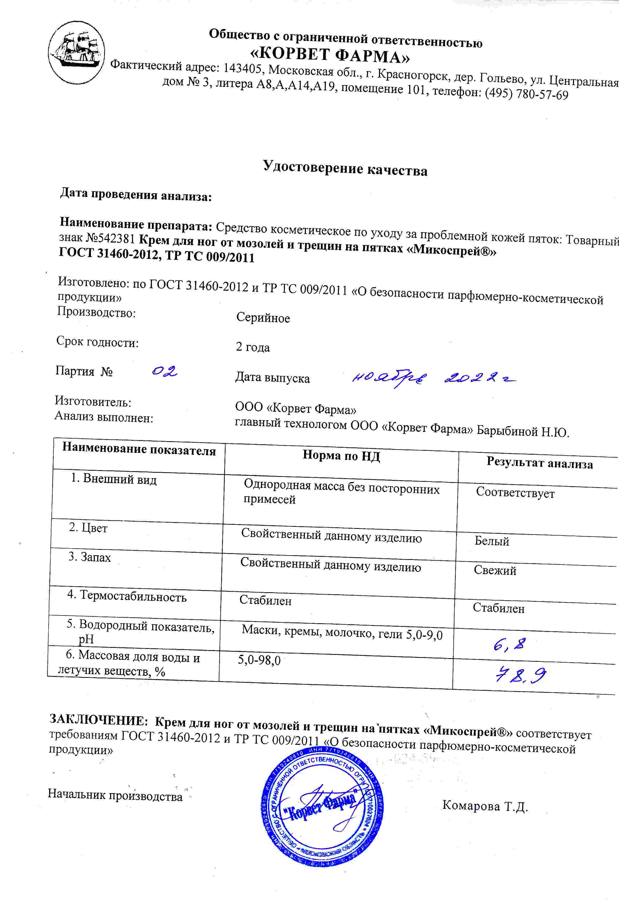Паспорт №11202202